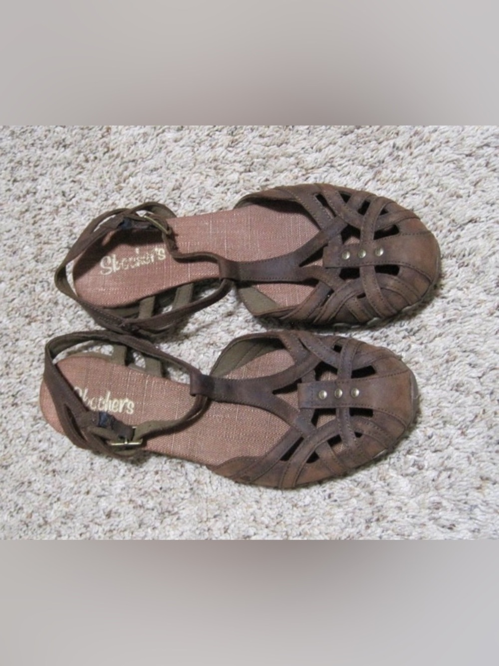 Skechers brown sandals sz 7